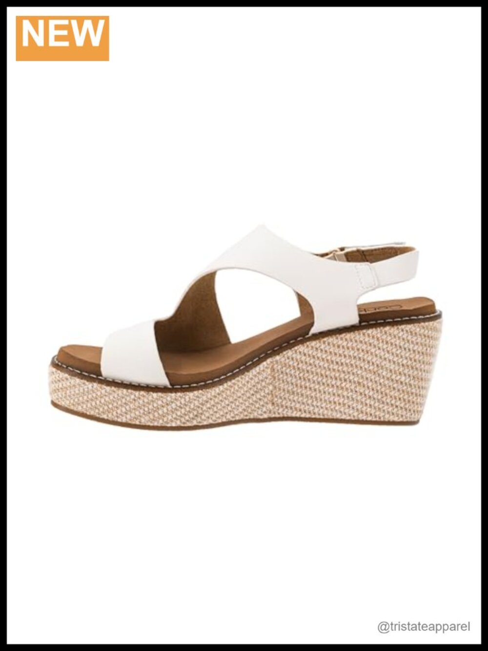 Corkys Steppin Out Wedge Sandal 2.5 Inch Heel Raffia Wrapped Strappy Cutout